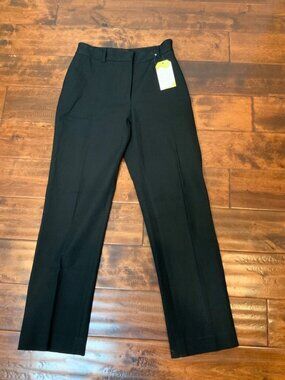 JOSEPH Black Coleman Gabardine Stretch Trouser Pants, Size 8 | 40